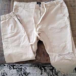 Khaki joggers